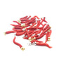 corni di Corallo rosso naturale portafortuna amuleti con gancio in argento 925 silver o gold