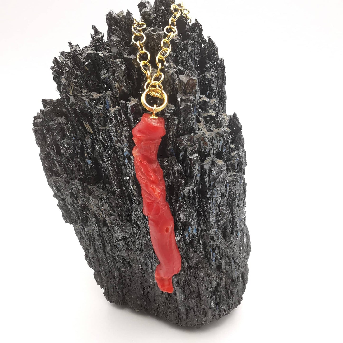 gobbo di corallo rosso naturale amuleto napoletano portafortuna in argento 925